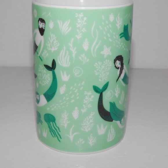 Danica Studio Sea Spell Mermaid Merman Mercat Merdog Green Coffee Tea Mug - Picture 5 of 8